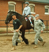 Adaptive Horseback riding with soldiers